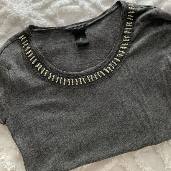 Ann Taylor Tops - NWOT Ann Taylor 🖤 Beaded Top